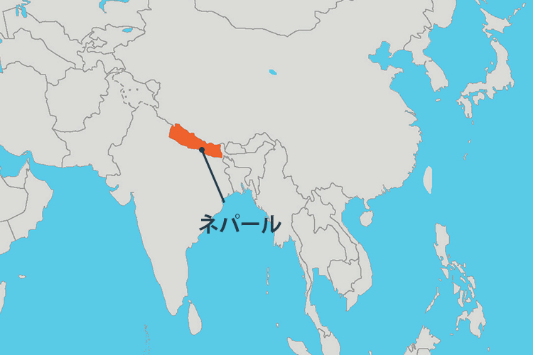 地図：ネパール