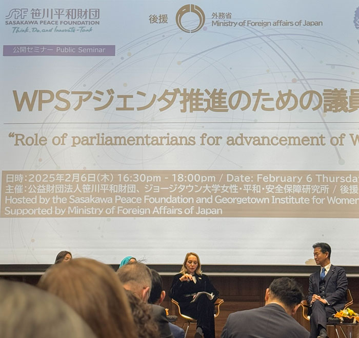 写真:セミナー「WPSアジェンダ推進のための議員の役割」