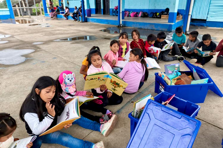 読書の授業の様子