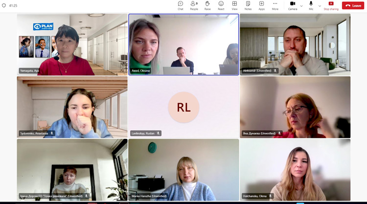 写真：オンラインミーティングの様子