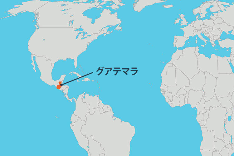 写真：グアテマラ地図