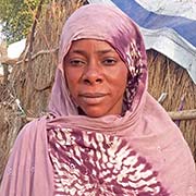 写真：Marwaさん（28歳、国内避難民）