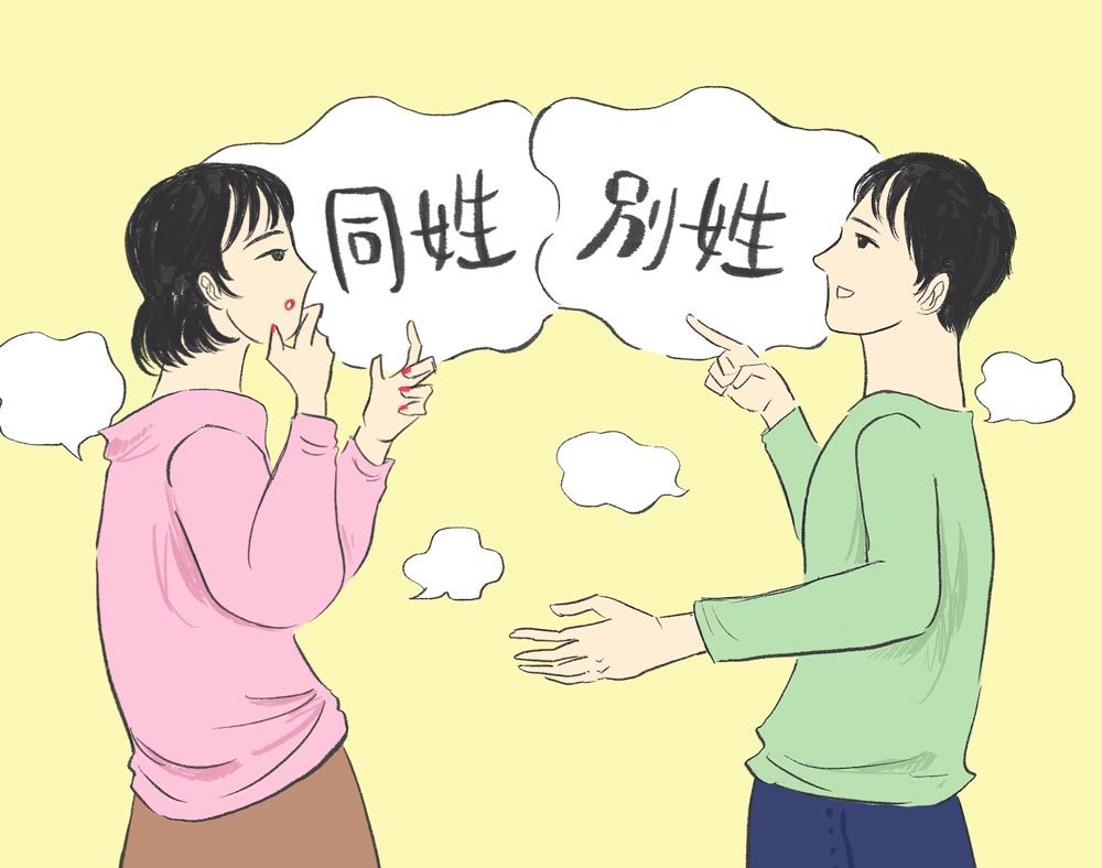 イラスト：同姓別姓
