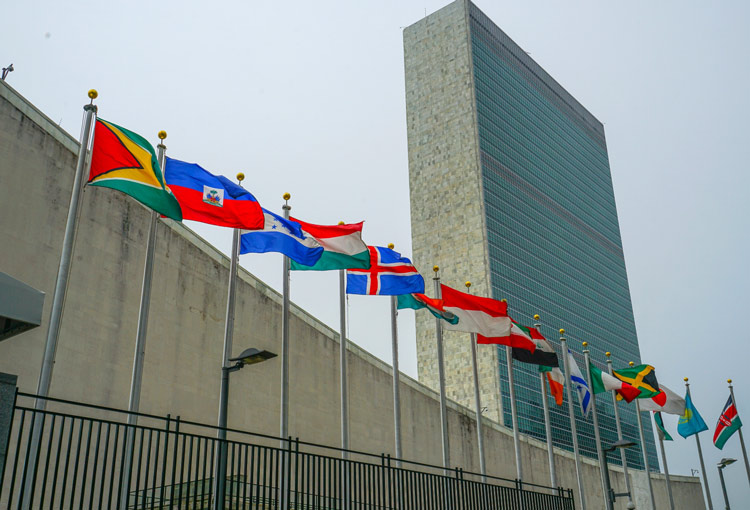 写真:ニューヨークにある国連本部ビル