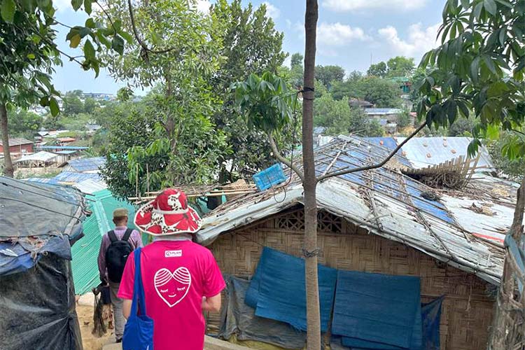 写真：広大な難民キャンプ