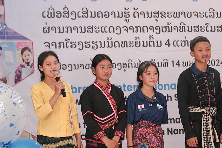 写真：ナモー郡で行ったイベントでの寸劇