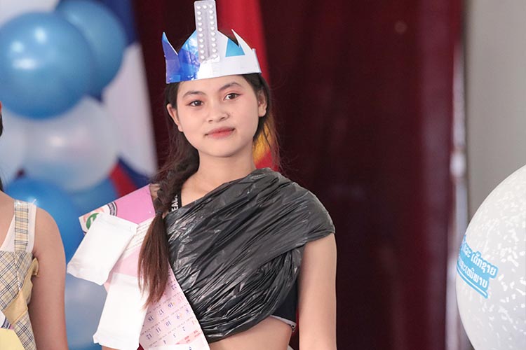 写真：生理はタブーではないことを啓発するためのファッションショー