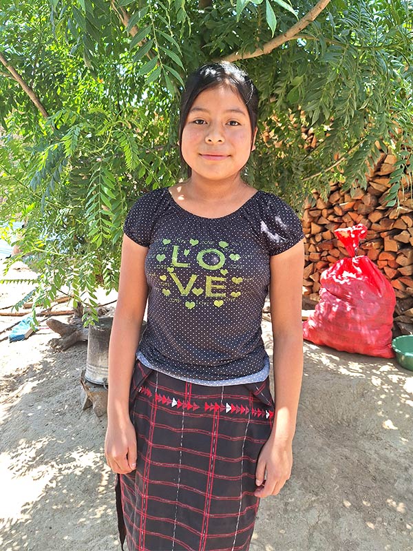 写真：マリアさん（中学1年生）