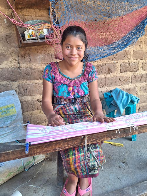 写真：マリアさん（中学1年生）