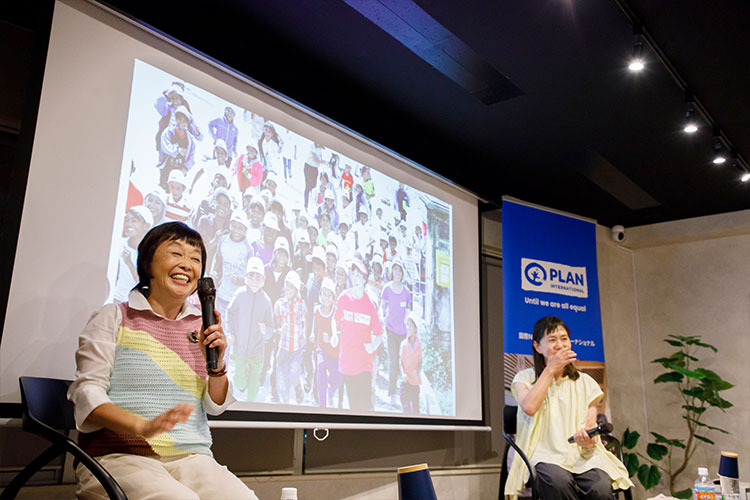 とても和やかな雰囲気の対談（撮影：金井塚太郎）