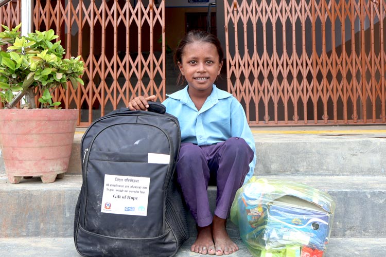 写真：チャンドリカさん（6歳、小学校1年生）