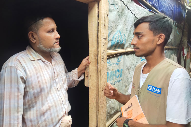 写真：モハマドさん、23歳、教師