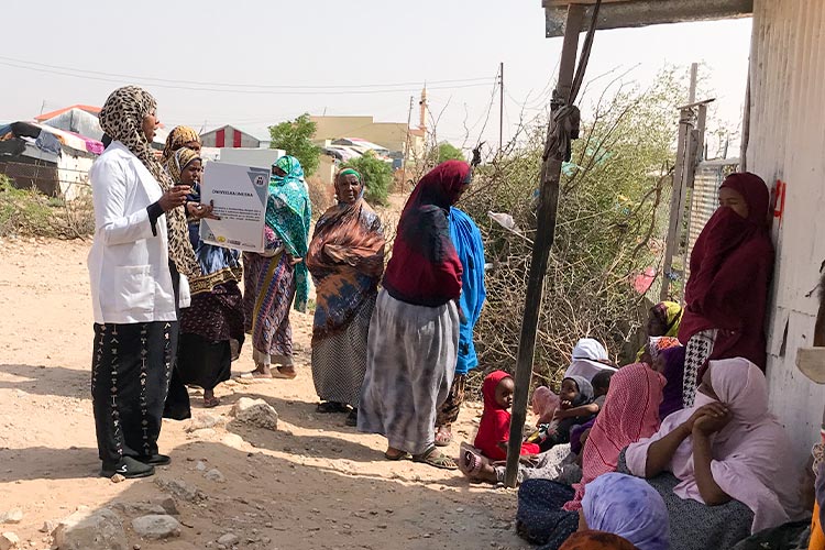 写真：妊娠時の栄養に関する意識啓発セッション（ソマリア）