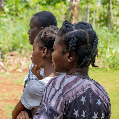 写真：マリーさん（仮名）、31歳、2人の子どもの母親
