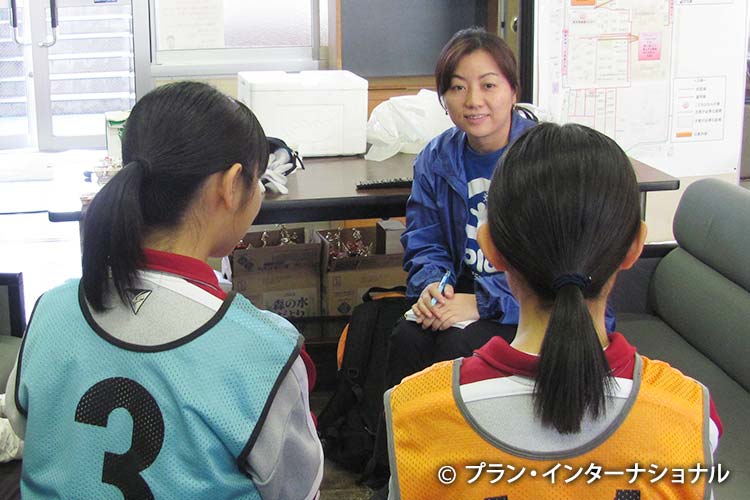 写真：災害時に見落とされがちな女の子・女性に必要なケア・支援