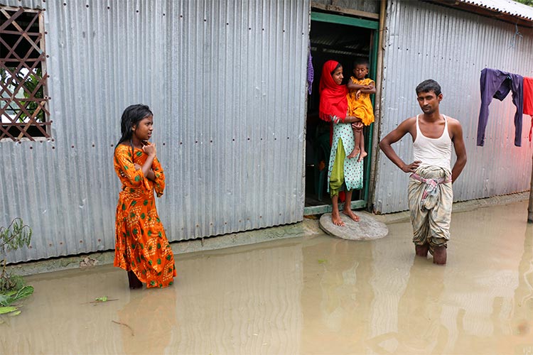 写真:洪水による被害(バングラデシュ)