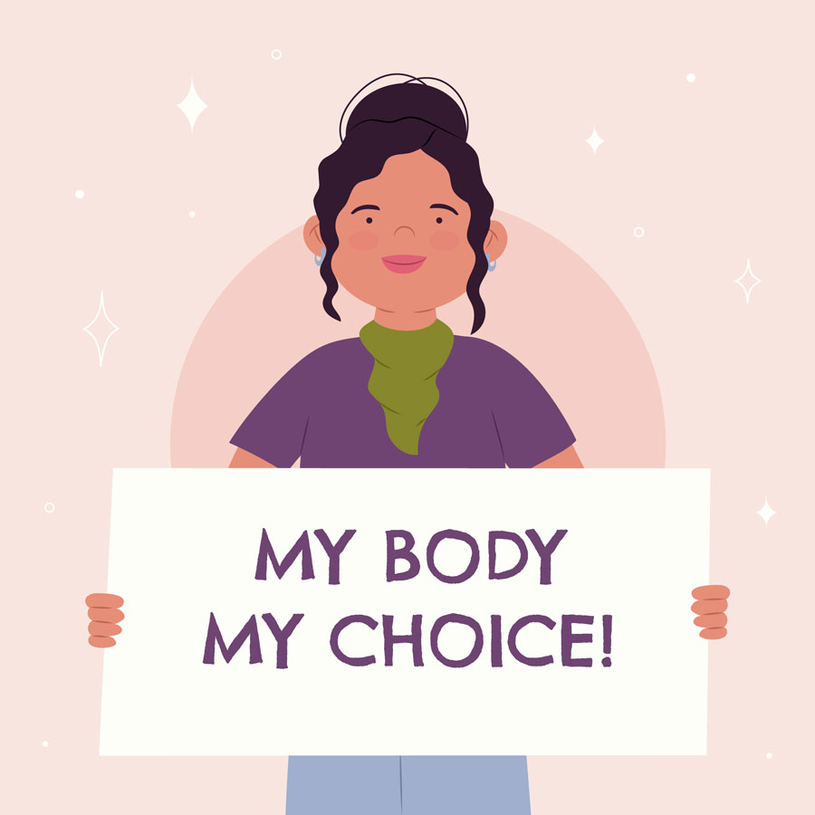 イメージイラスト：My Body My Choice!