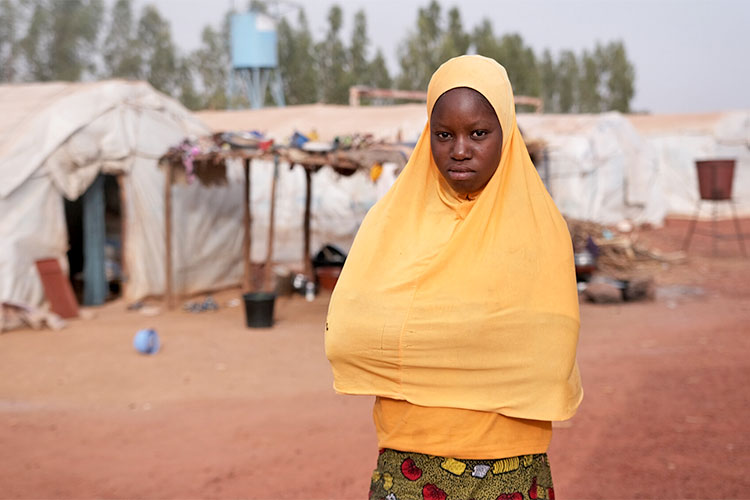 写真:難民の女の子(マリ)