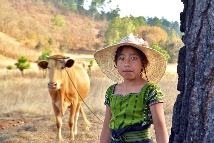 写真：ジェニファーさん（10歳）、グアテマラ