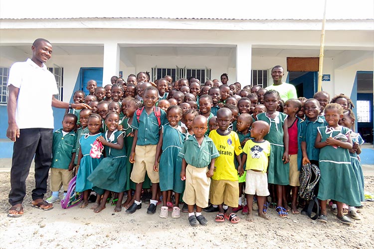 写真：プロジェクトで建設された幼稚園（インド）