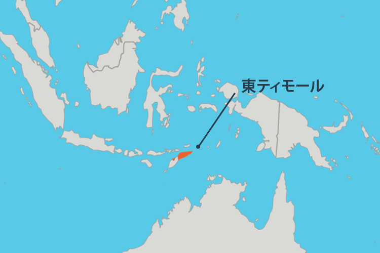 地図：東ティモール