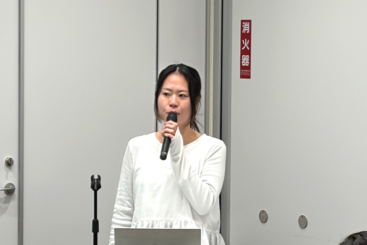 写真：濱田真奈職員　（プラン・インターナショナル）