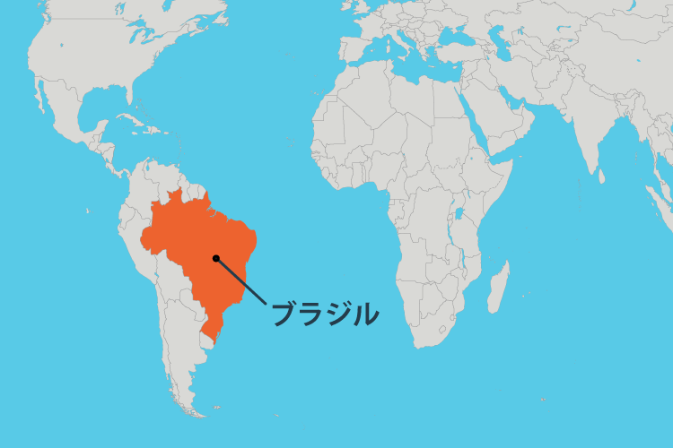 地図：ブラジル