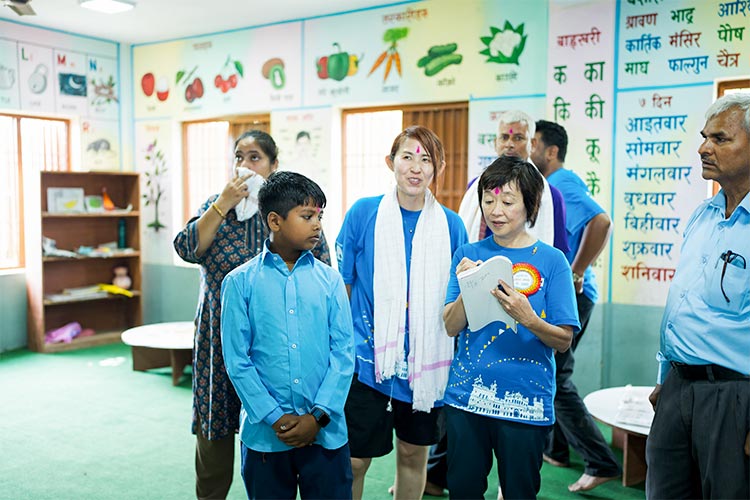 写真：プランの支援で整備された学校