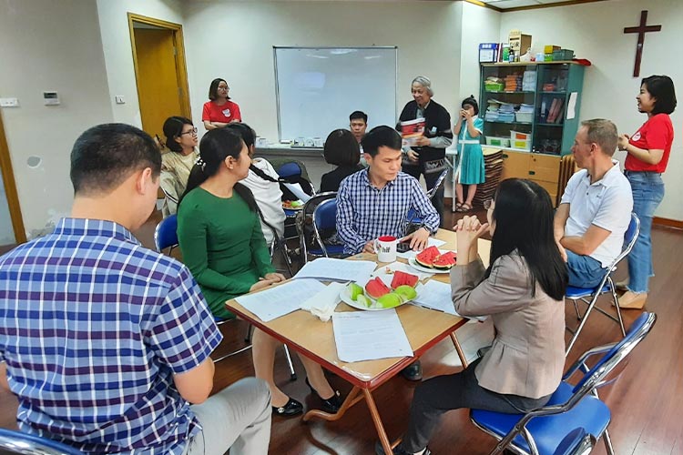 社内で企画したマラソン練習会に参加したメンバー