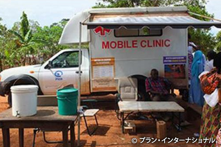写真：タンザニアで使用した移動診療車。プロジェクト終了後も大切に活用され続けている