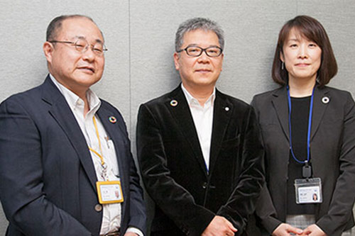 写真左から、山本 潤さん、渡部 修さん、高橋佳菜子さん