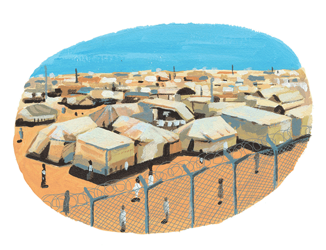 イラスト：難民キャンプ