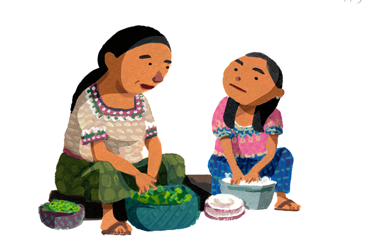 イラスト：グアテマラ先住民族のデイシ