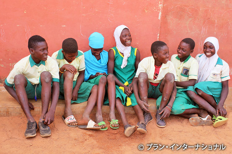 写真：活動国ガーナの子どもたち