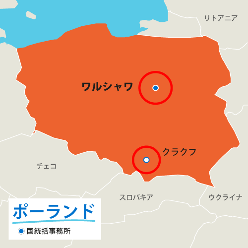 ポーランド地図