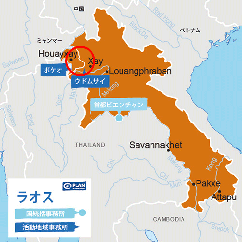 ラオス地図