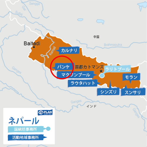 ネパール地図