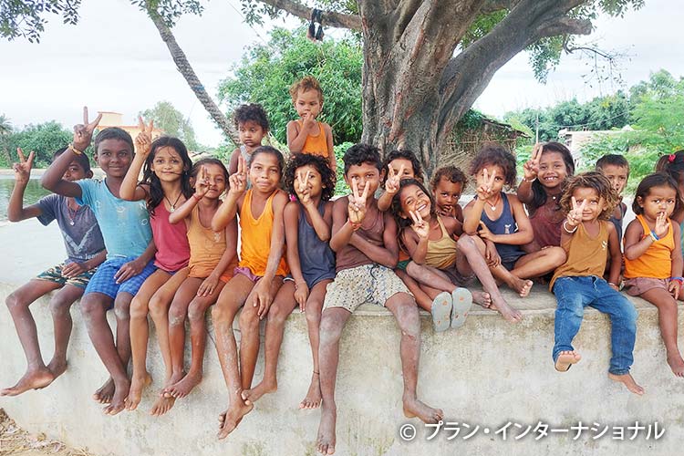 対象地域の子どもたち