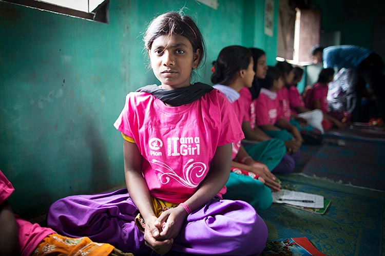写真：「早すぎる結婚の防止」プロジェクト（ネパール）