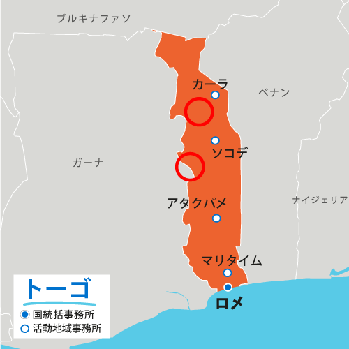 トーゴ地図