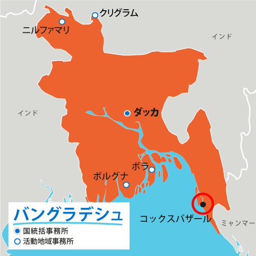 バングラデシュ地図