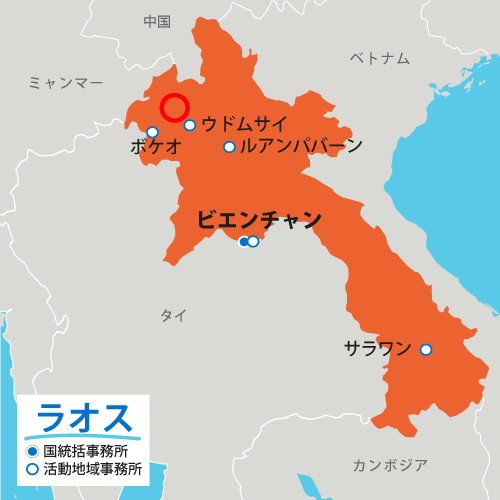 ラオス地図