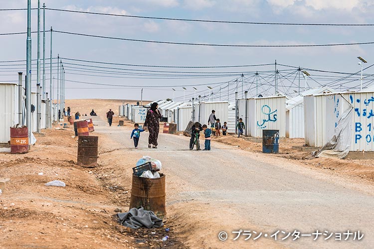 画像：難民キャンプの様子