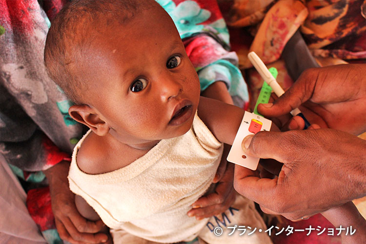 写真：「食料危機下の子どもの栄養改善」プロジェクト