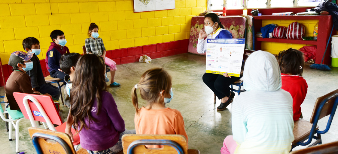 教育を継続できるように支援する。