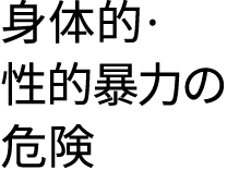 身体的·性的暴力の危険