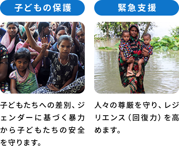 子どもの保護／緊急支援