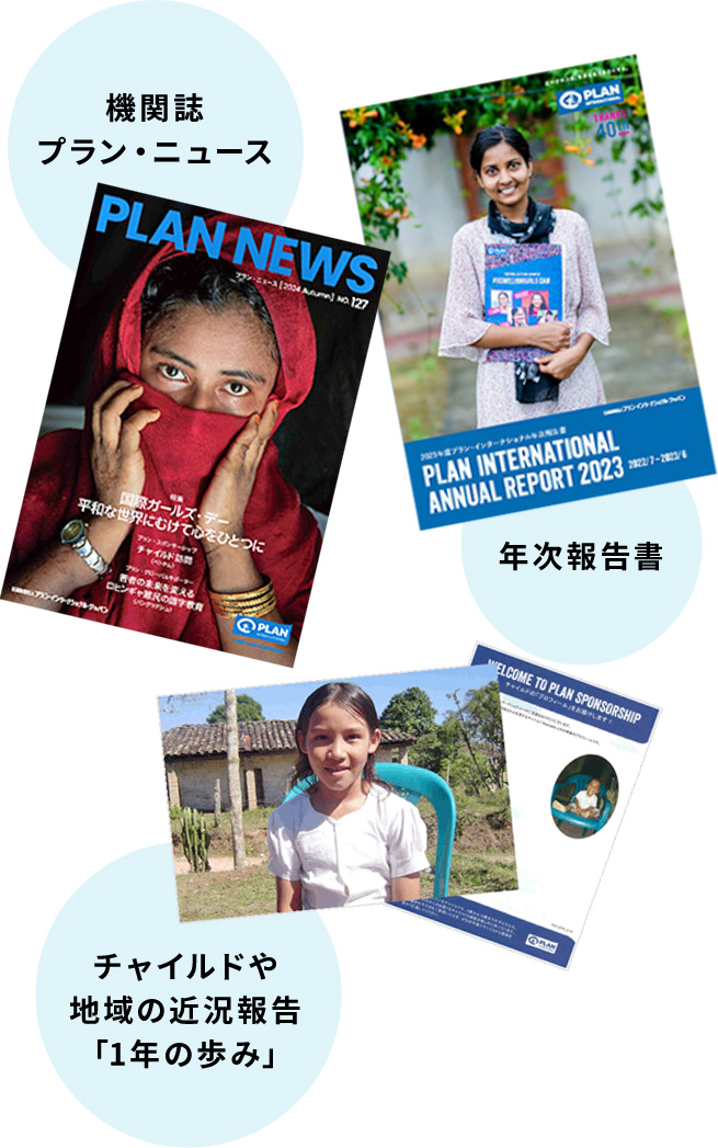 機関誌プラン・ニュース／年次報告書／チャイルドや地域の近況報告「1年の歩み」