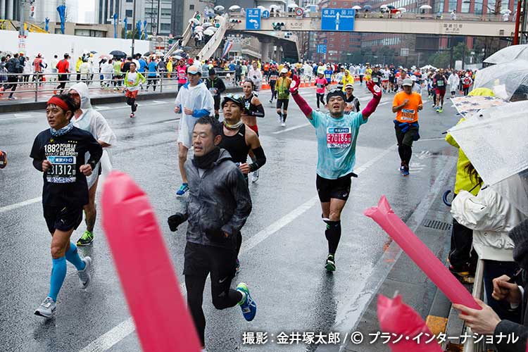 東京マラソンチャリティランナー　撮影：金井塚太郎/プラン・インターナショナル