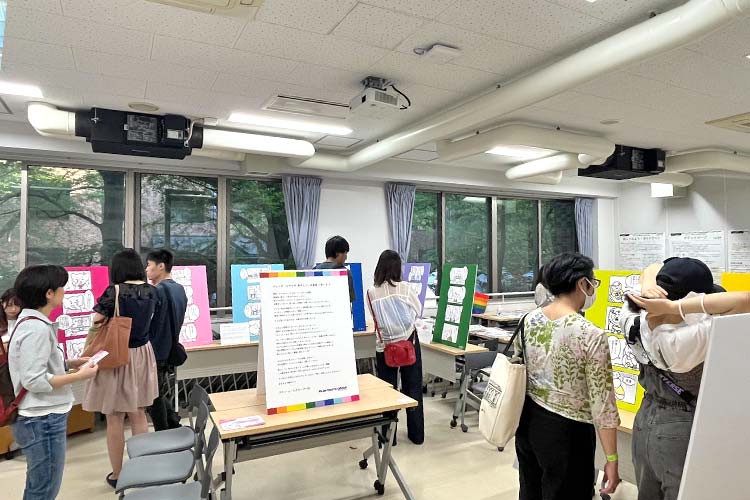 写真:展示会の様子(東京大学本郷キャンパス五月祭)